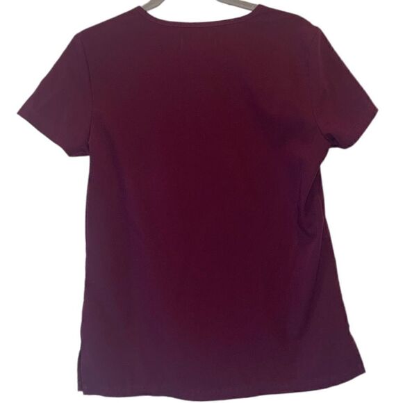 Koi Sapphire Scrub Top Womens Small Purple Short Sleeve - Picture 2 of 4